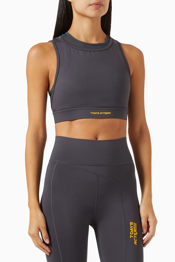 

Sanz Double-layered Bra Top, Grey