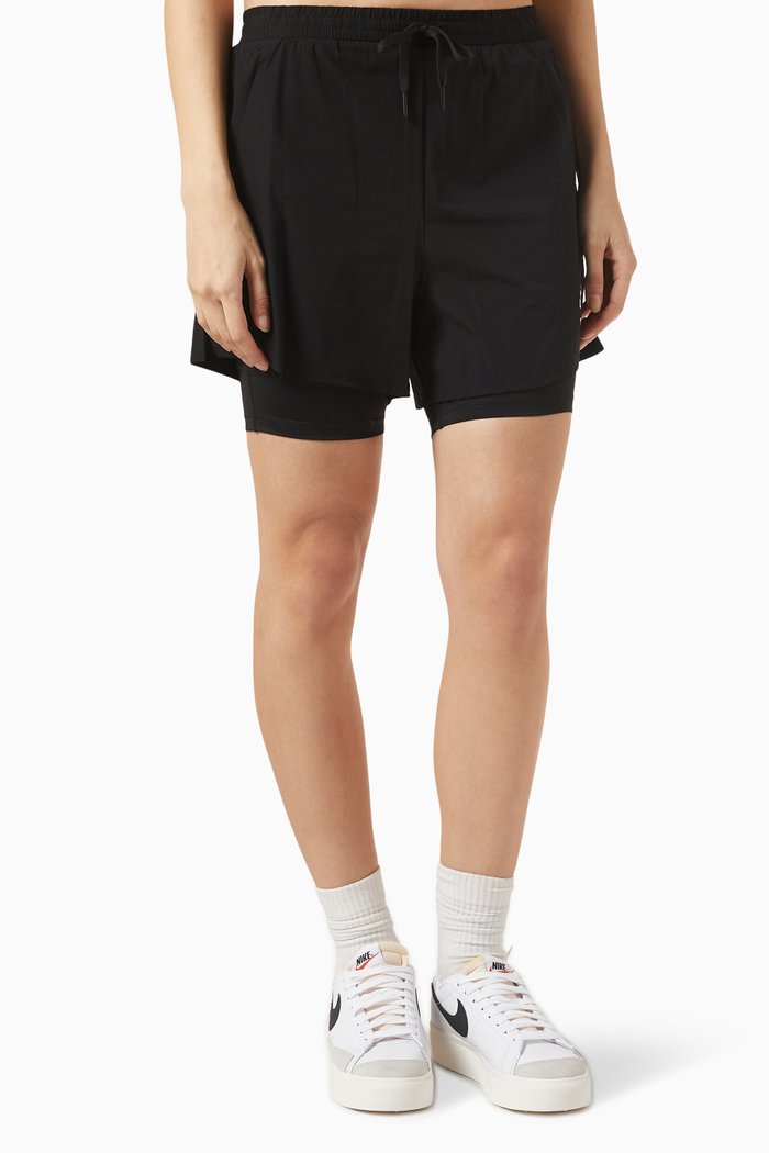 

Logo Print Training Shorts, Black