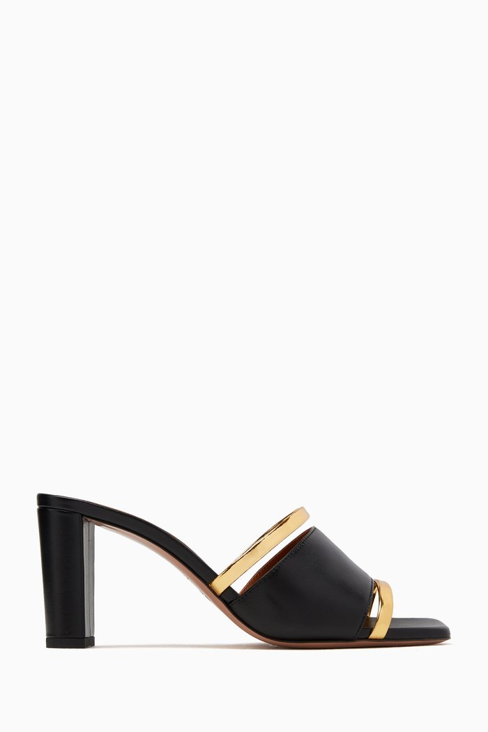 

Demi 70 Mules in Nappa, Black