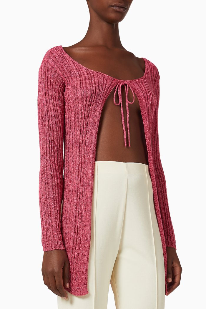 

Witty Cardigan in Cotton, Pink