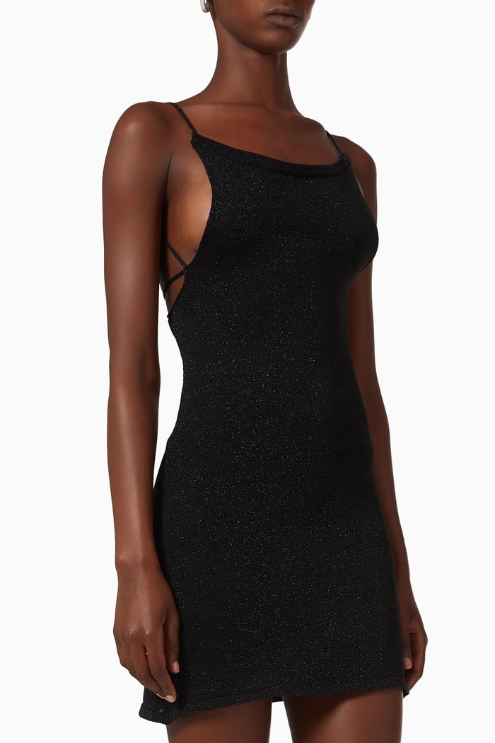 

Campbell Mini Dress in Viscose-knit, Black