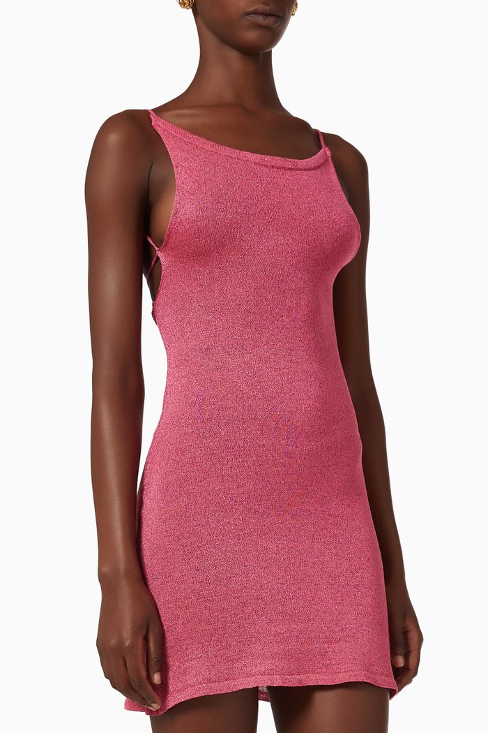 

Campbell Mini Dress in Viscose-knit, Pink