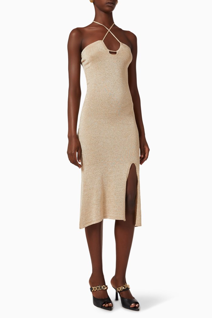 

Dancefloor Midi Dress in Viscose-jersey, Neutral