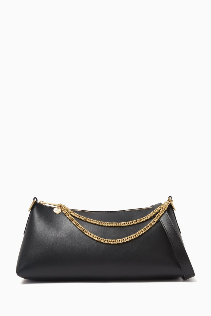 

Medium Posen Crossbody Bag in Leather, Black