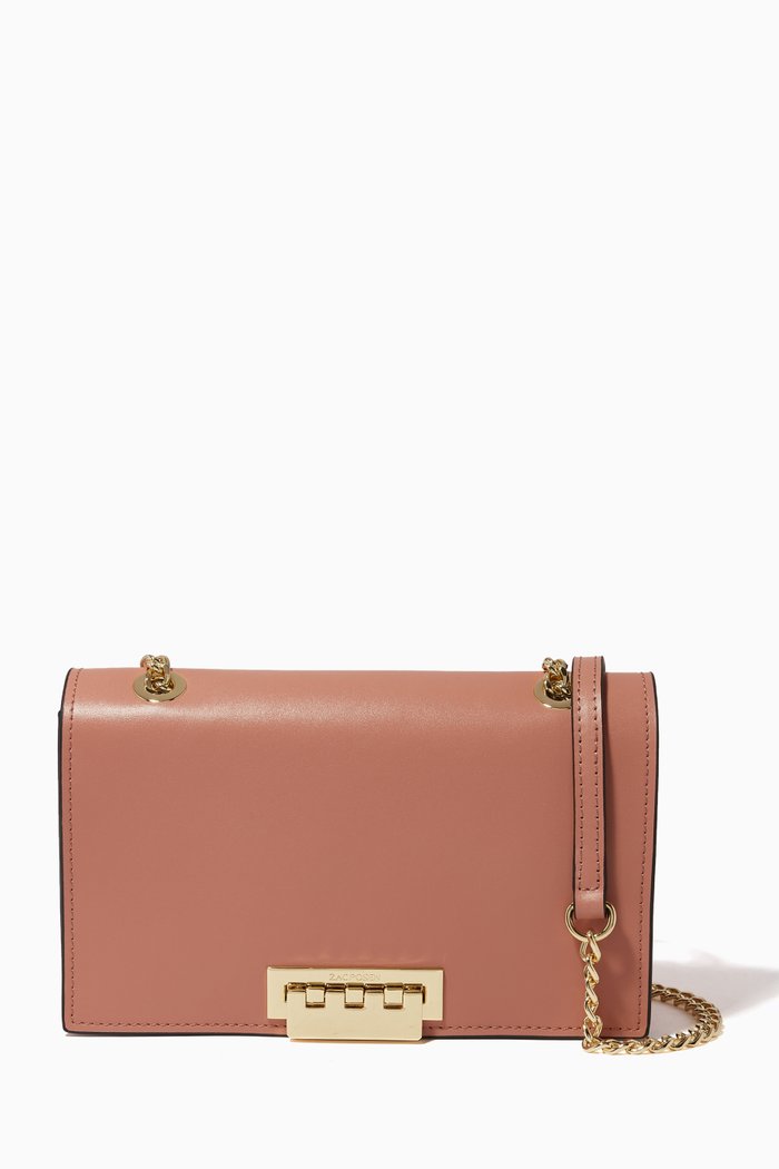 

Earthette Mini Crossbody Bag in Leather, Neutral