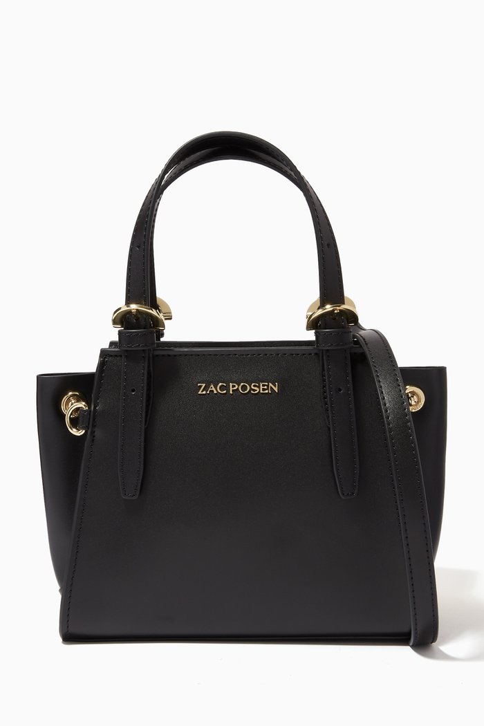 

Alice Mini Tote Bag in Leather, Black