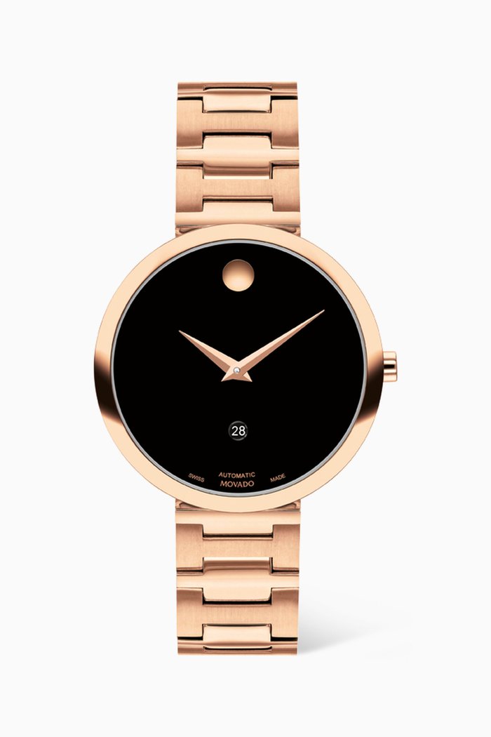 

Museum Classic Automatic Watch in Stainless Steel, 32mm, Rose gold