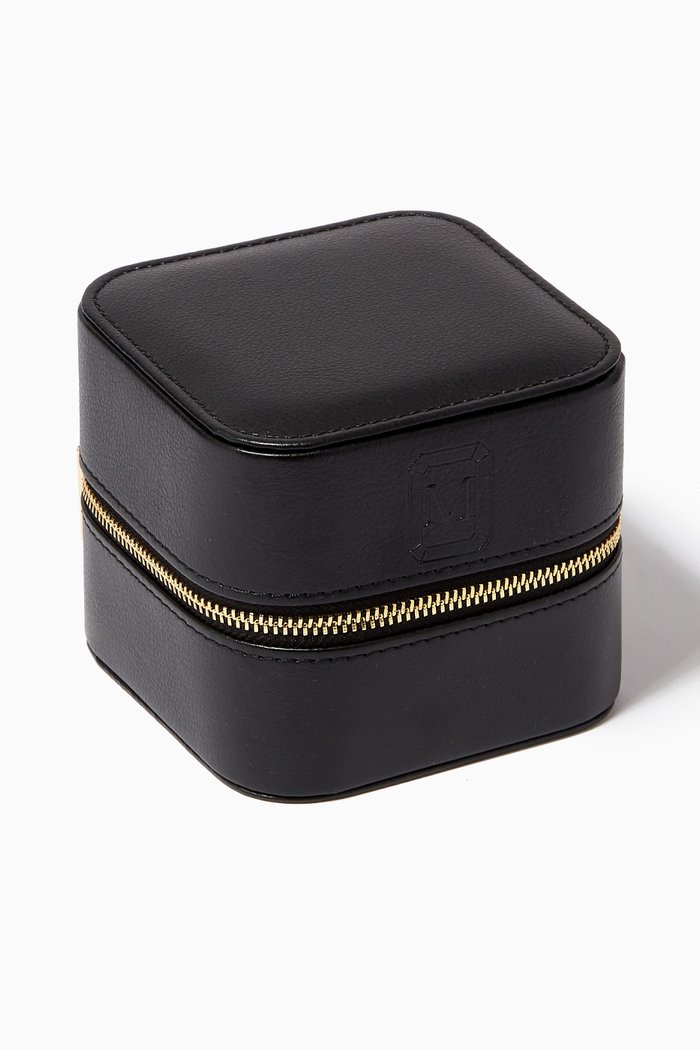 

Jewelry Travel Case in Leather, Black
