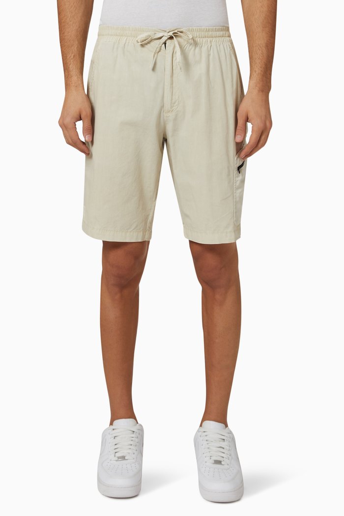 

Dover Zip-pocket Shorts in Cotton, Neutral