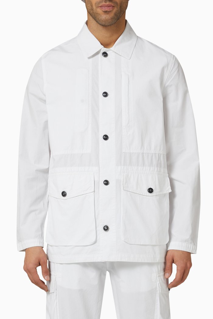 

Enfield Cargo Jacket in Cotton, White