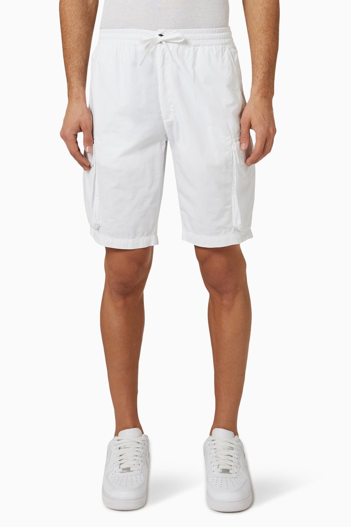 

Harlow Cargo Shorts in Cotton, White