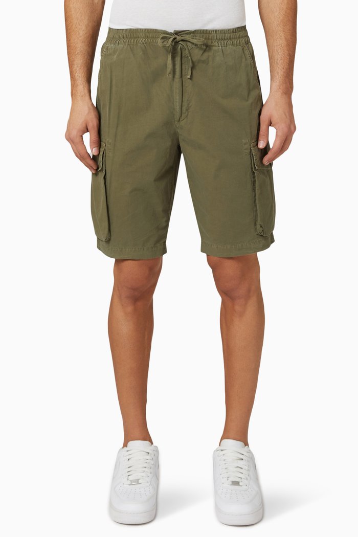 

Harlow Cargo Shorts in Cotton, Green