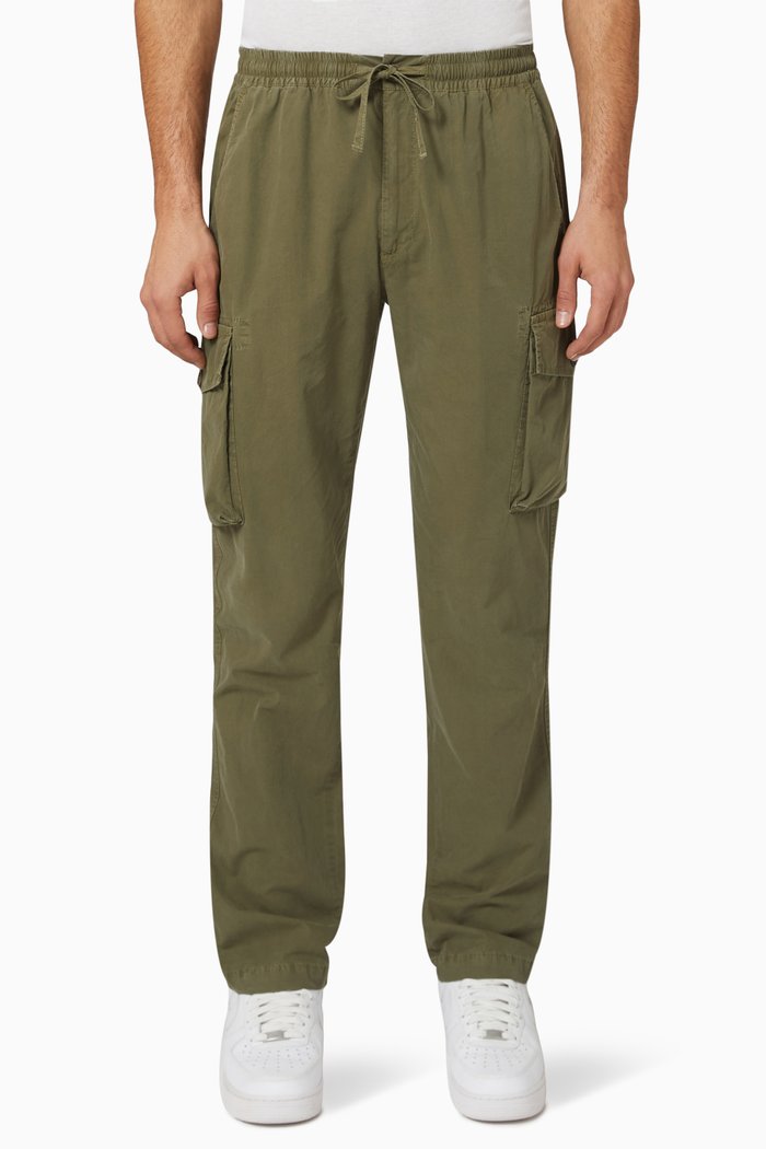 Ludlow Cargo Pants in Cotton, Green