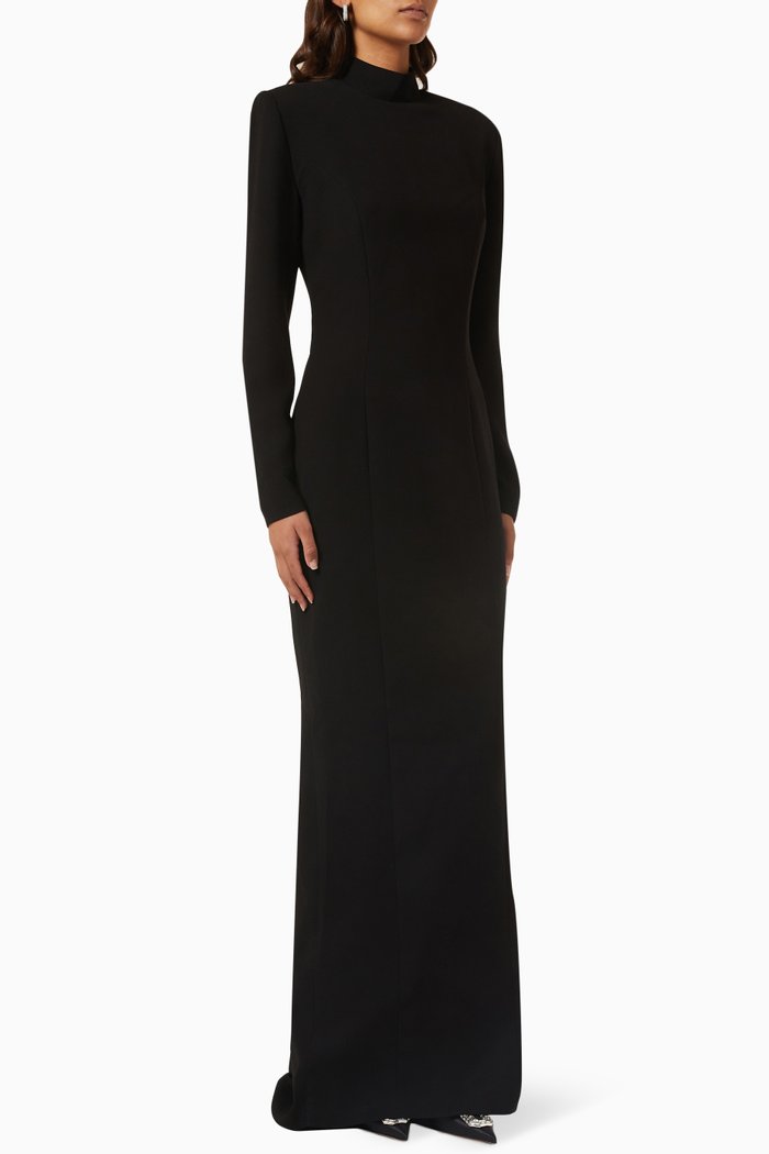 

Cut-out Maxi Dress, Black