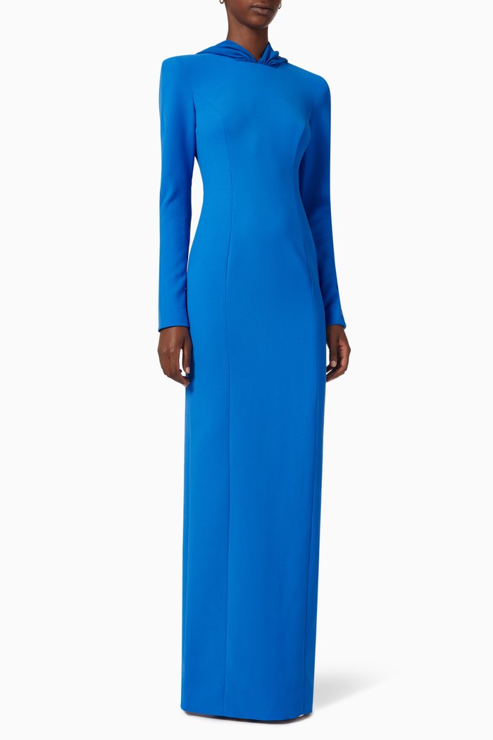

Hooded Maxi Dress, Blue