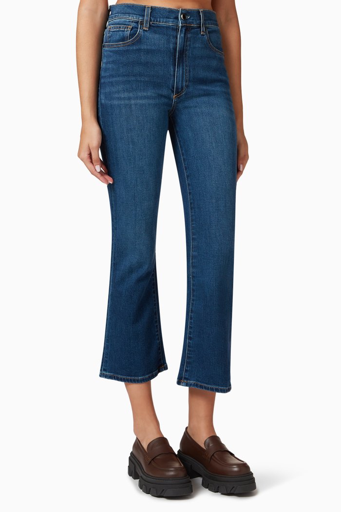

Bella Cropped Flare-leg Jeans in Denim, Blue