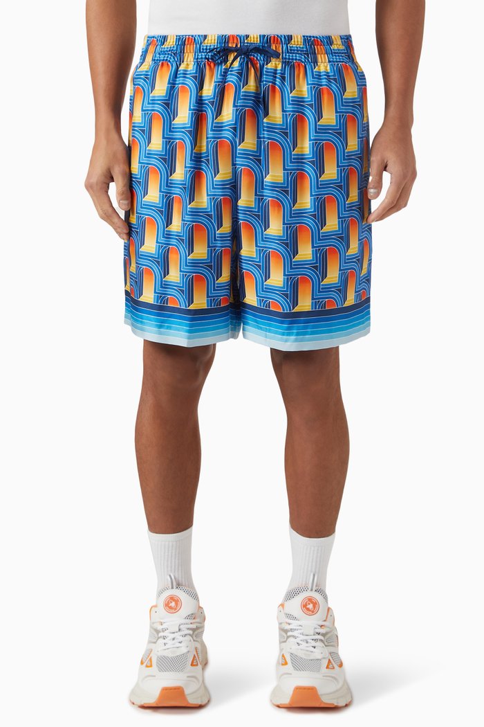 

Printed Shorts in Silk, Multicolour