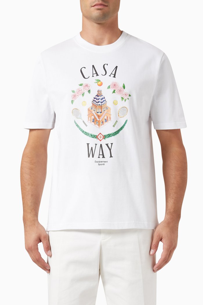 

Casa Way T-shirt in Cotton Jersey, White