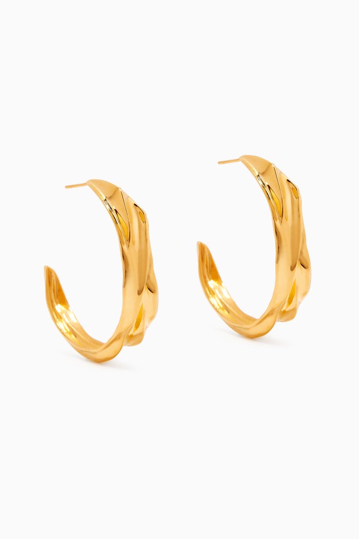 

Naia Classic Hoops in 22kt Gold-plated Bronze