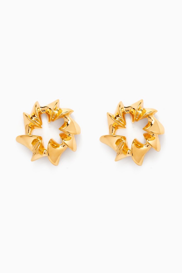 

Mini Star Stud Earrings in 22kt Gold-plated Bronze