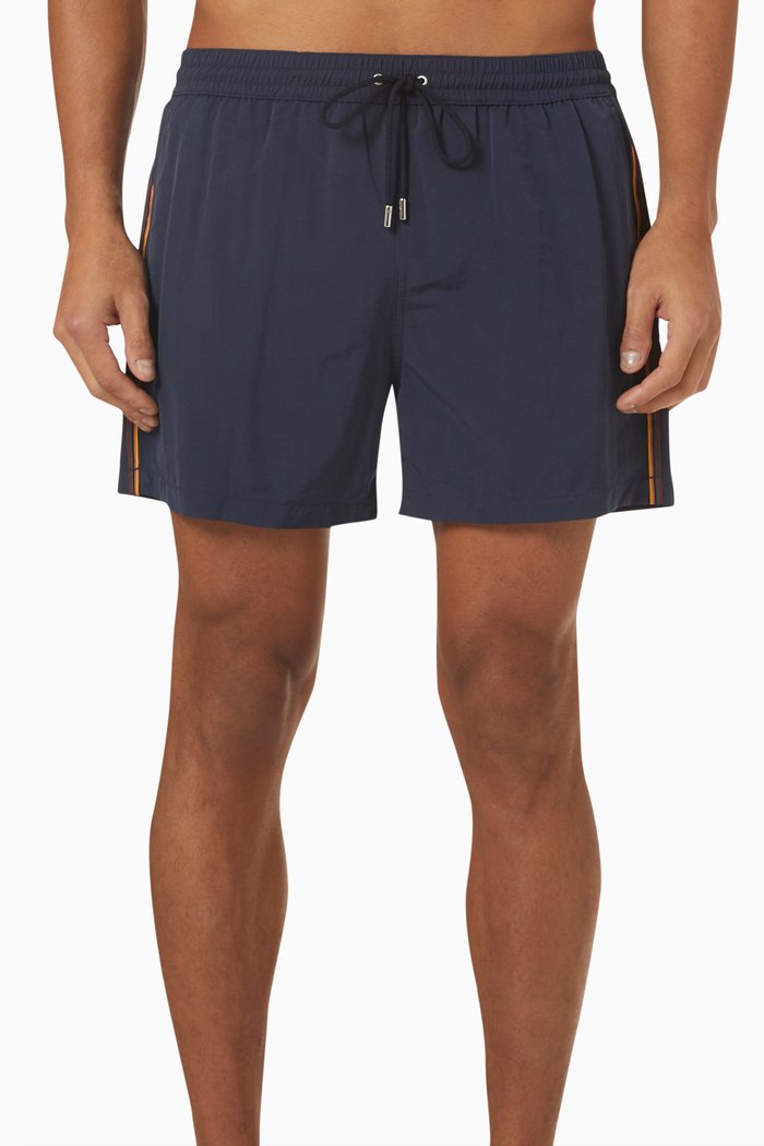 Swim Shorts in Recycled Nylon, Blue