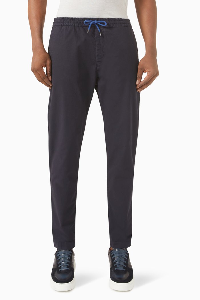 

Zebra Logo Sweatpants in Organic Cotton, Blue