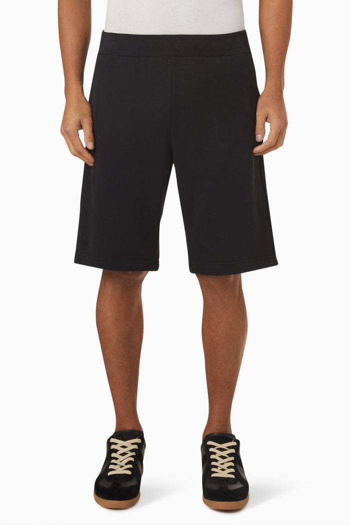 

Happy Logo Shorts in Cotton Jersey, Black