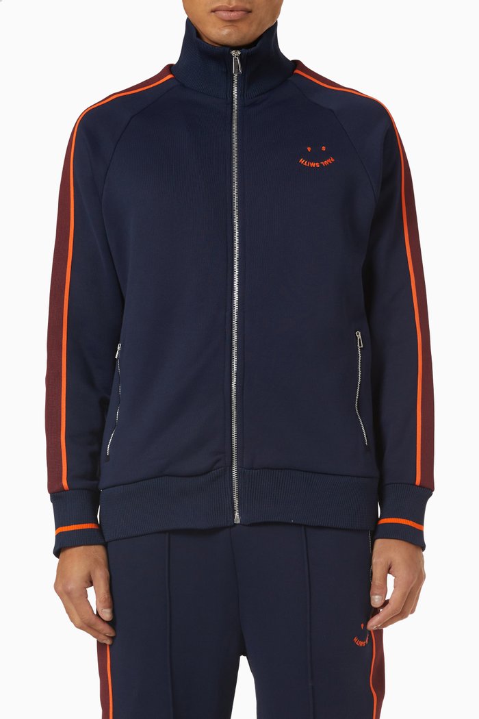 

Happy Track Top in Cotton-blend Jersey, Blue