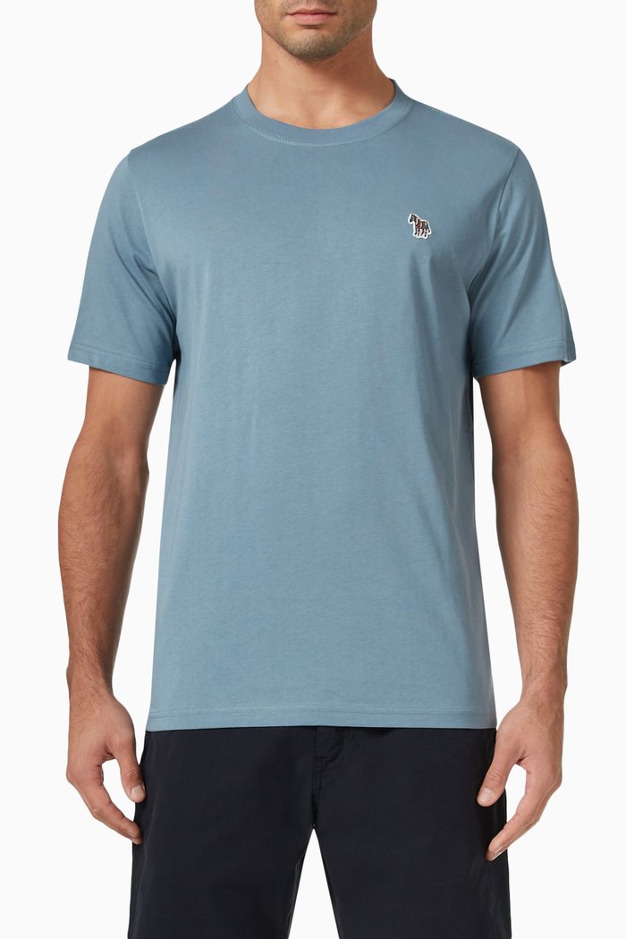 

Zebra Logo T-shirt in Organic Cotton-jersey, Blue