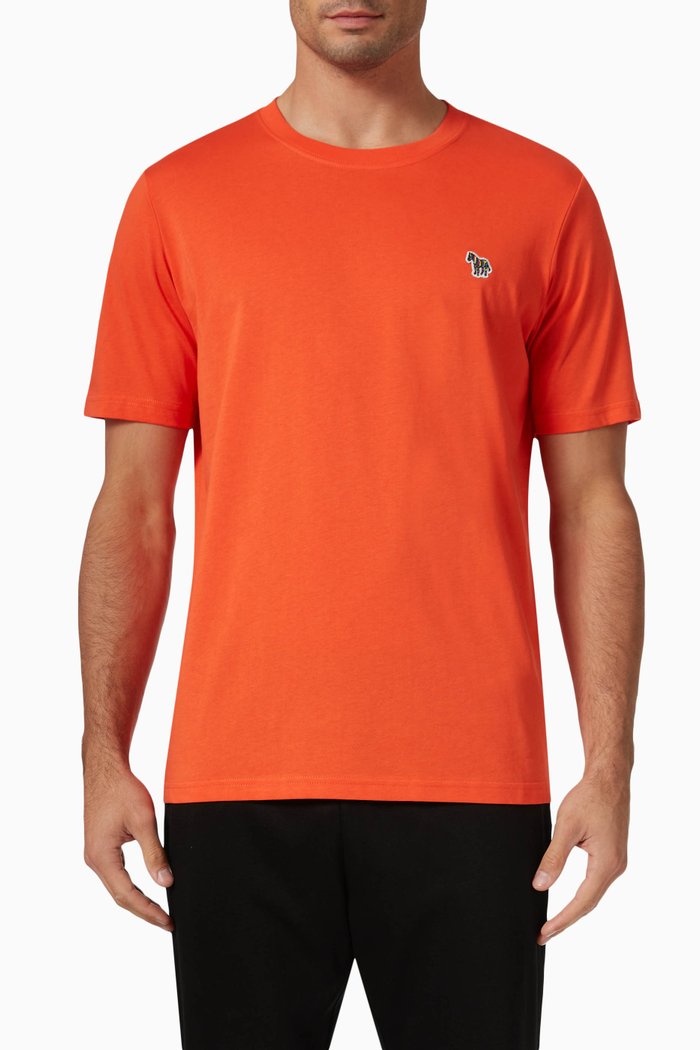 

Zebra Logo T-shirt in Organic Cotton-jersey, Orange