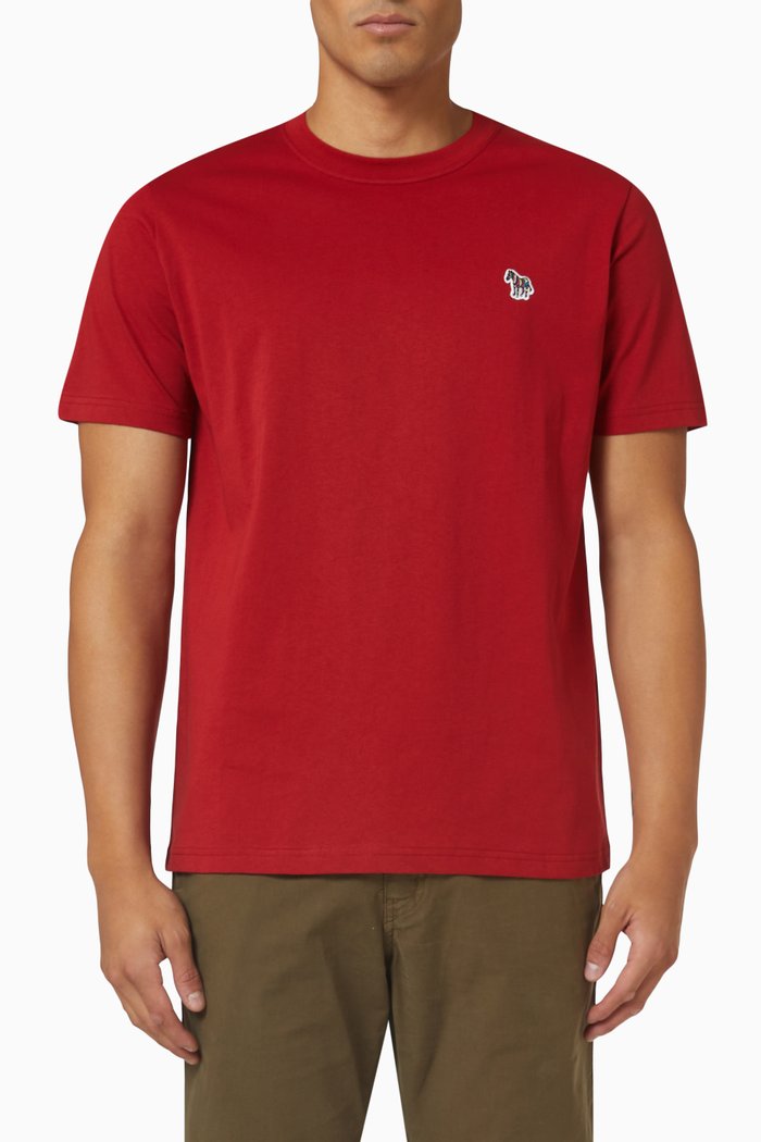 

Zebra Logo T-shirt in Organic Cotton-jersey, Red