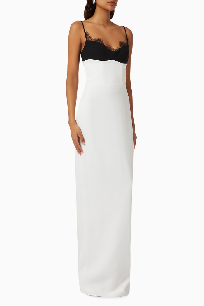 

Maxi Dress in Crepe, Black