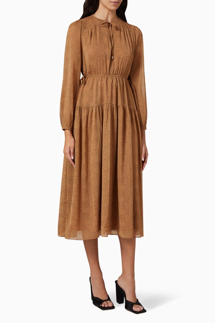 

Luca Midi Dress, Brown