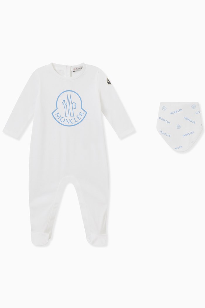 

Sleepsuit and Hat in Cotton, Set of Two, White