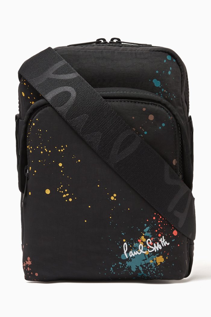 

Small Paint Splatter Crossbody Bag in Nylon, Multicolour