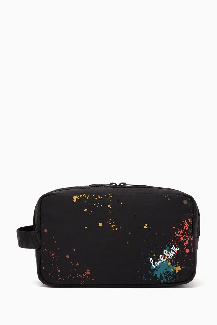 

Paint Splatter Wash Bag in Technical Fabric, Multicolour