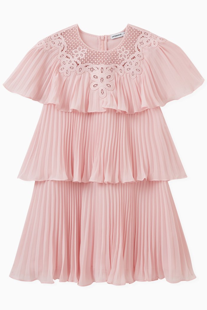 

Floral Cape in Polyester, Pink