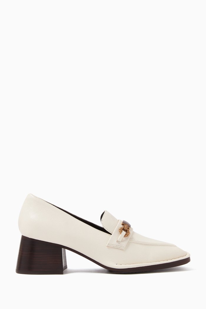 

Perrine 55 Loafers in Patent Leather, White