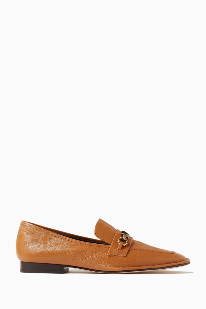 

Perrine Loafers in Leather, Brown