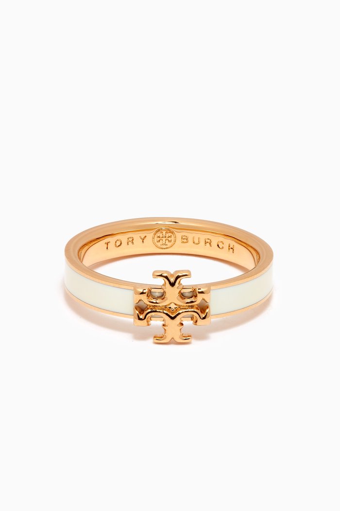 

Kira Enamel Ring in 18kt Gold-plated Brass