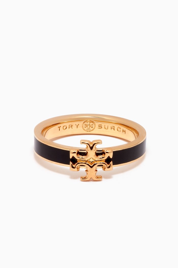 

Kira Enamel Ring in 18kt Gold-plated Brass