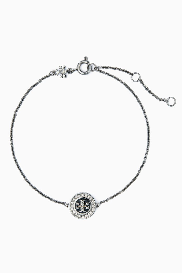 

Delicate Kira Enamel Pavé Bracelet in 18kt Gold-plated Brass, Multicolour