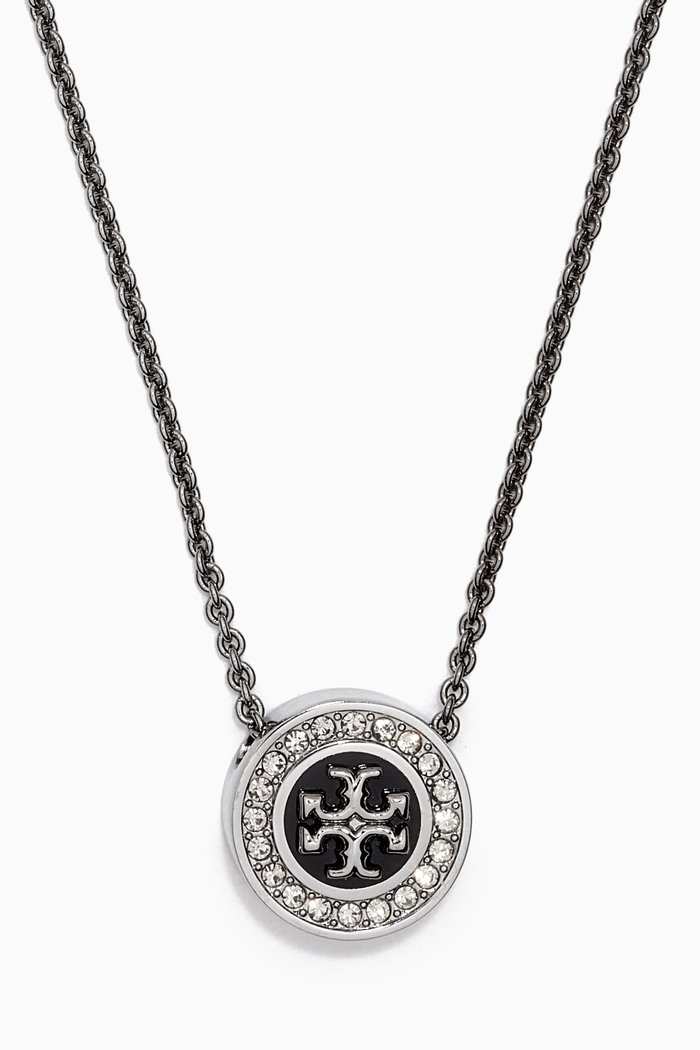 

Kira Enamel Pavé Necklace in 18kt Gold-plated Brass, Multicolour