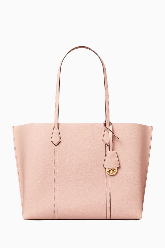 

Perry Tote in Pebbled Leather, Pink