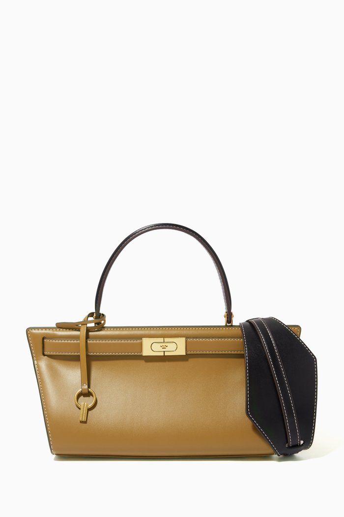 

Lee Radziwill Cat Eye Bag in Leather, Brown