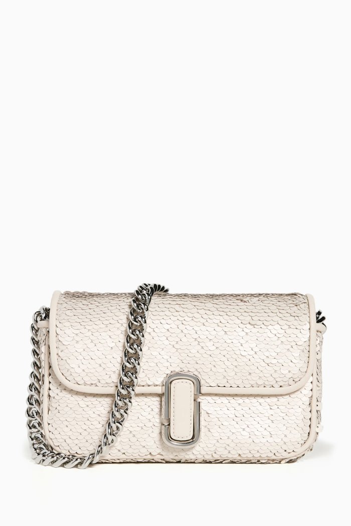 

Mini The J Sequin Shoulder Bag, Silver