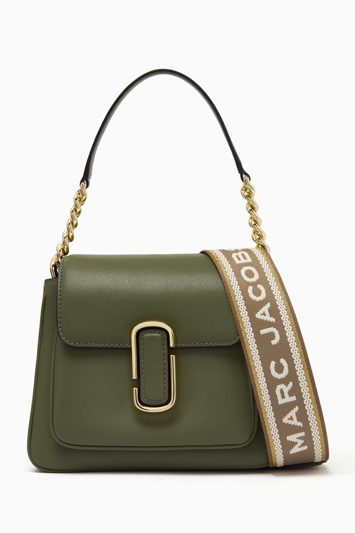 

The J Marc Mini Satchel Shoulder Bag in Leather, Brown