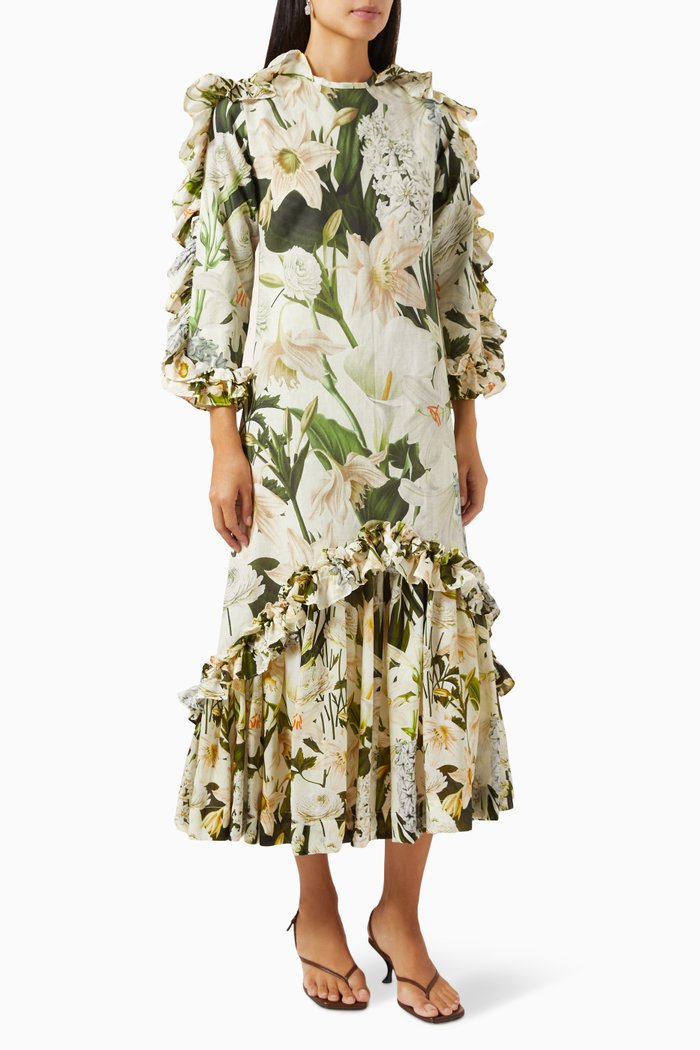 

Cerdena Dress in Cotton Linen, Neutral