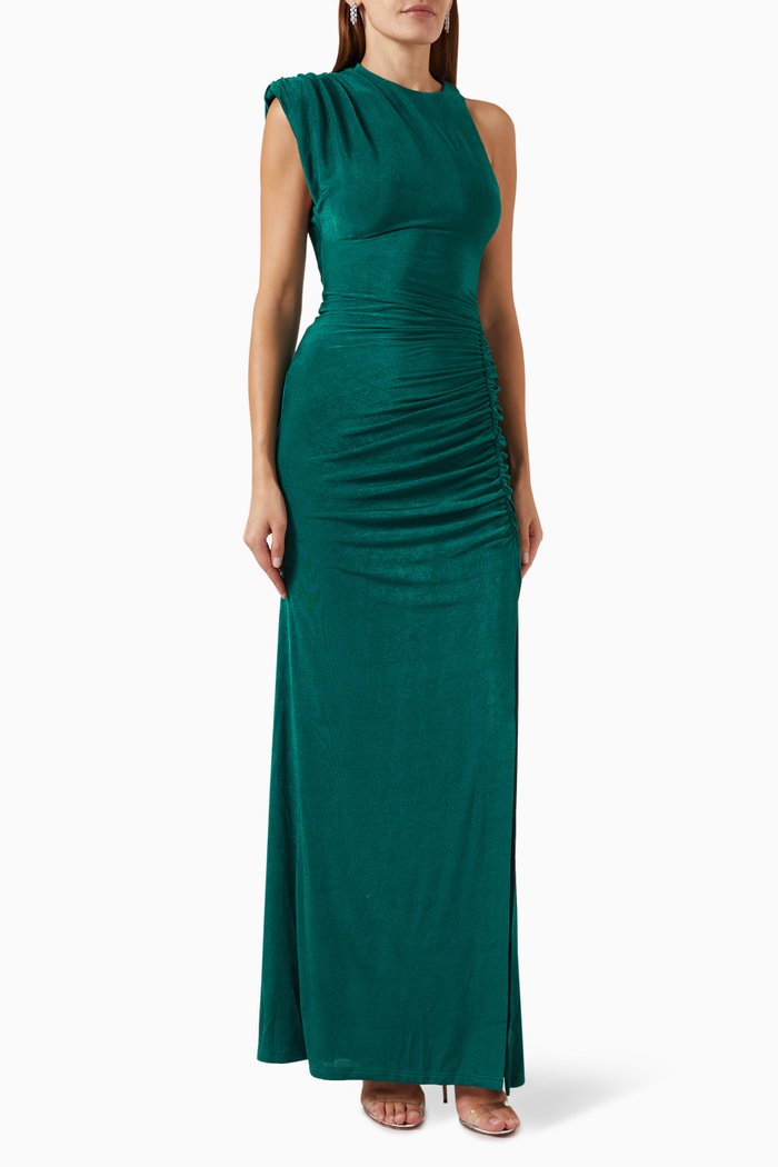 

Chantria Slinky Maxi Dress in Jersey, Green