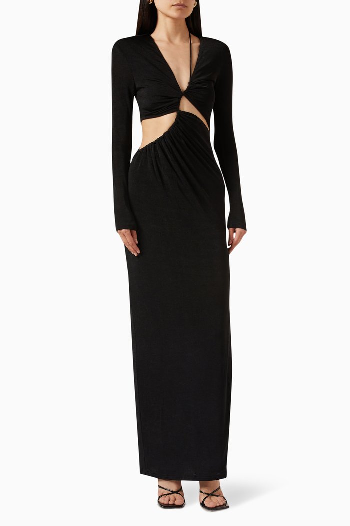 

Haruko Slinky Gown in Jersey, Black